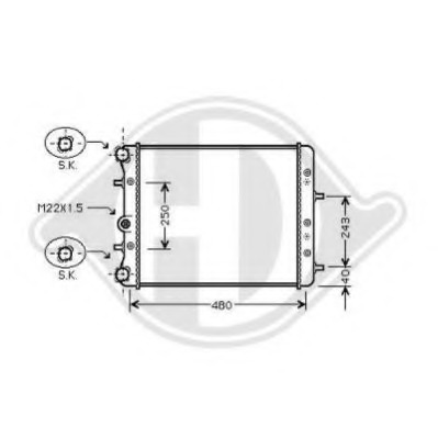 Radiator racire motor