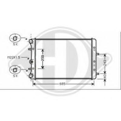 Radiator racire motor