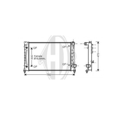 Radiator racire motor