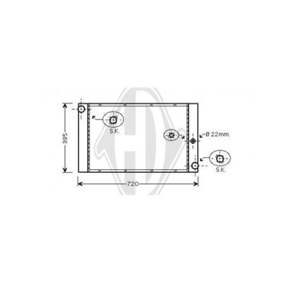 Radiator racire motor