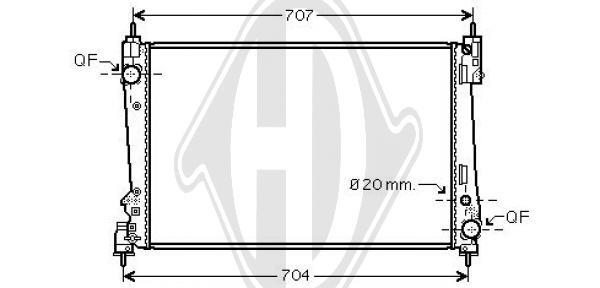 Radiator racire motor