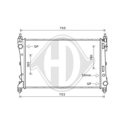 Radiator racire motor