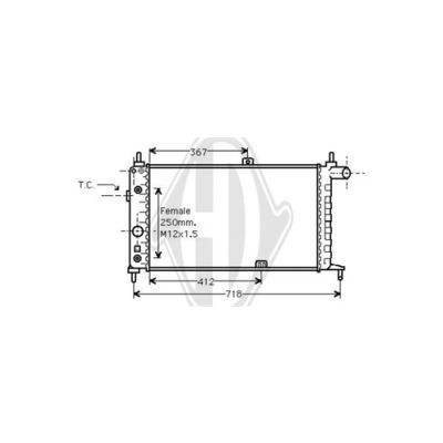 Radiator racire motor