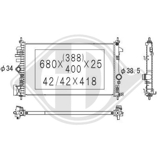 Radiator racire motor