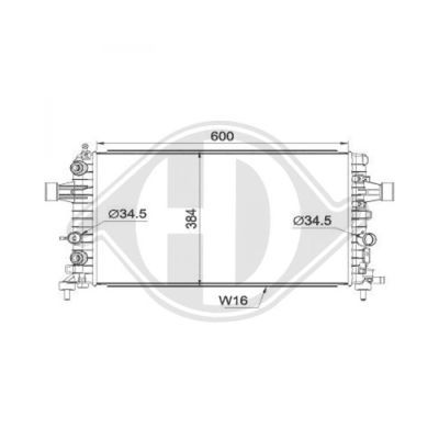 Radiator racire motor