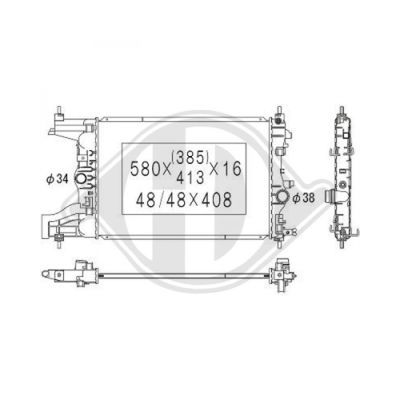 Radiator racire motor