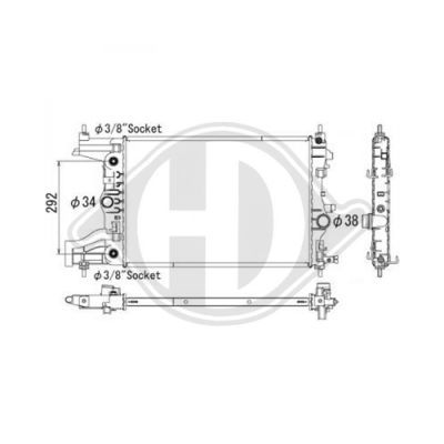 Radiator racire motor