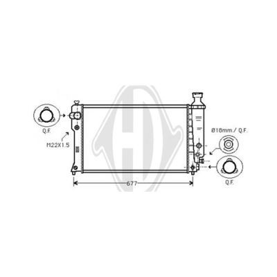 Radiator racire motor