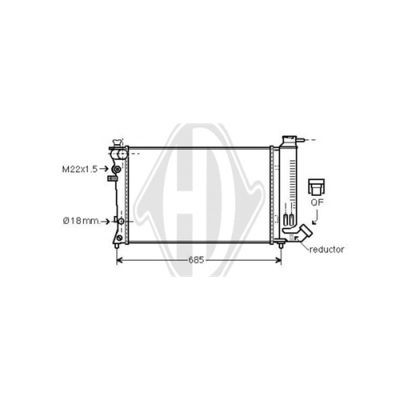 Radiator racire motor