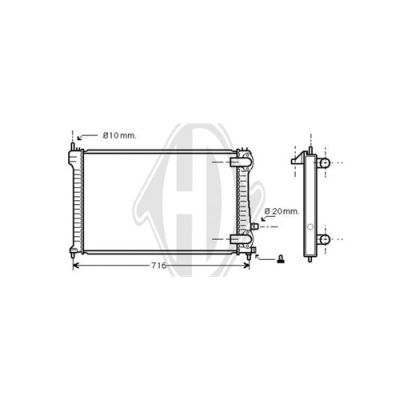 Radiator racire motor