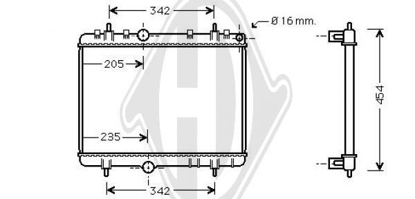 Radiator racire motor