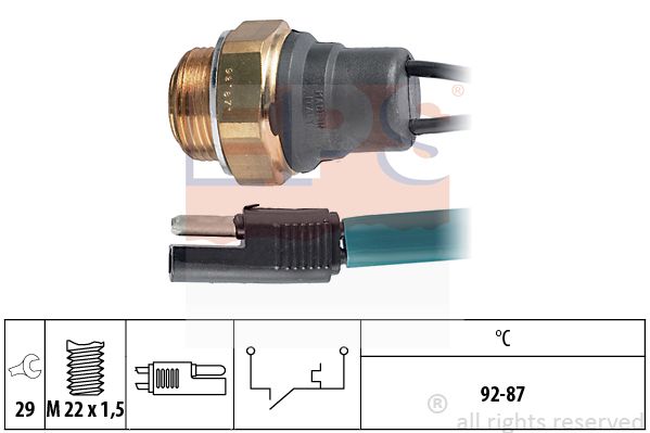 Comutator temperatura, ventilator radiator