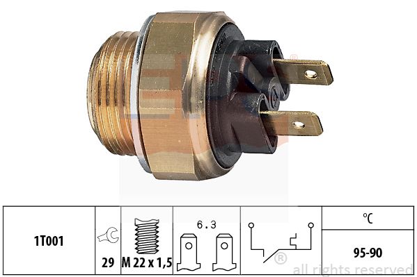 Comutator temperatura, ventilator radiator