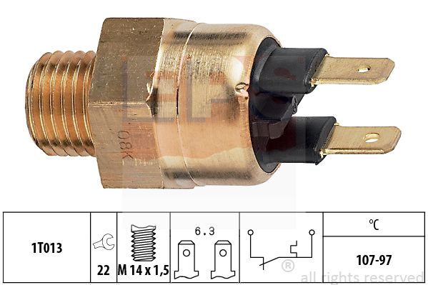 Comutator temperatura ventilator radiator