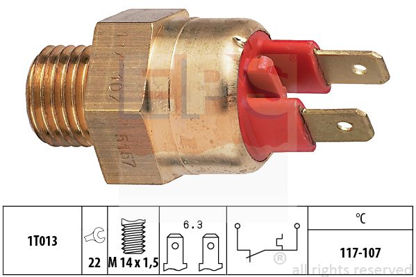 Comutator temperatura, ventilator radiator