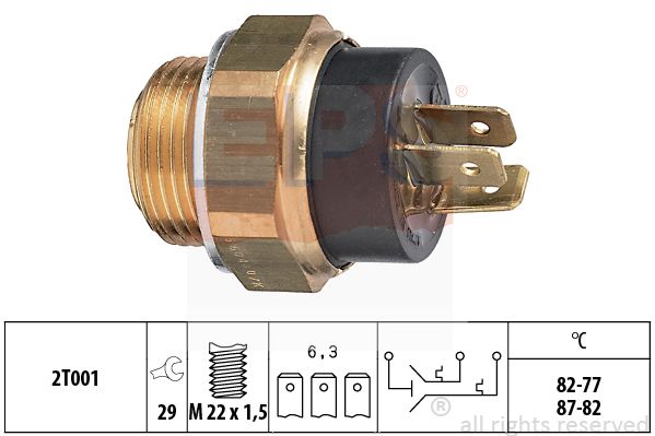 Comutator temperatura ventilator radiator