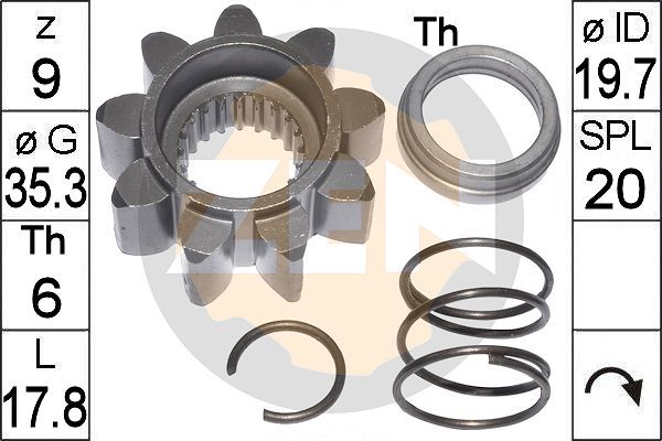 Pinion electromotor