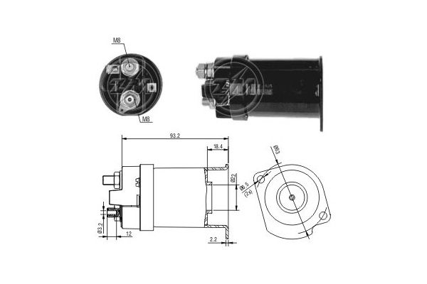 Solenoid electromotor