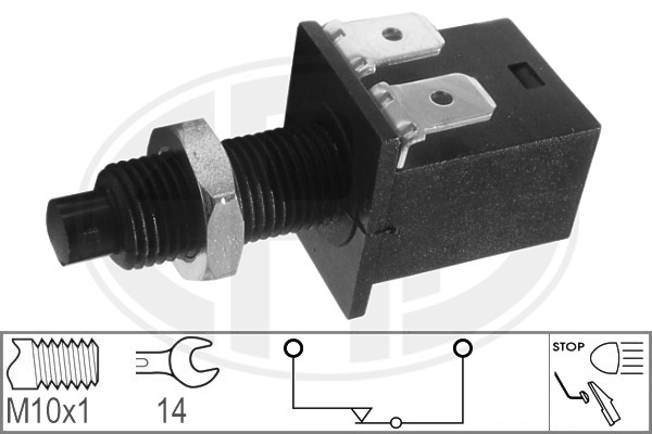 Comutator lumini frana