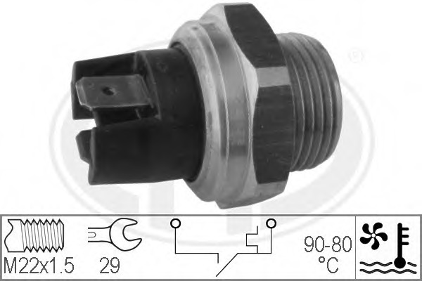 Comutator temperatura ventilator radiator