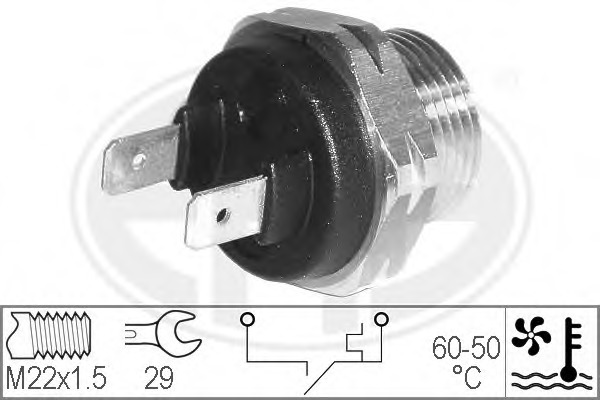 Comutator temperatura ventilator radiator