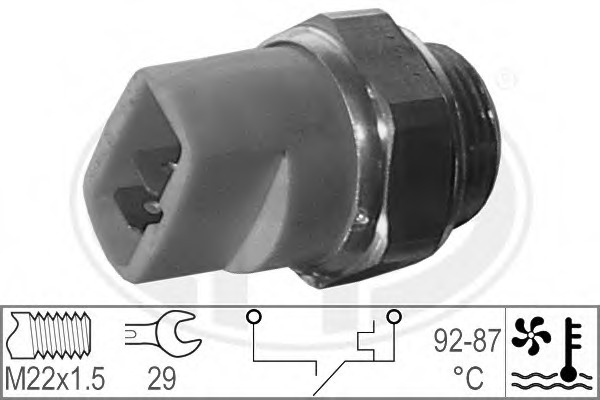 Comutator temperatura ventilator radiator