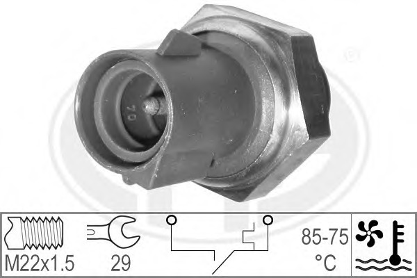 Comutator temperatura ventilator radiator