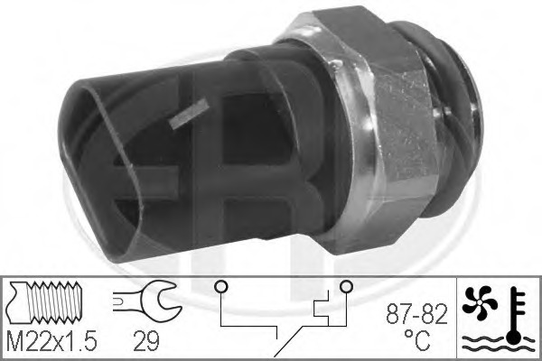 Comutator temperatura ventilator radiator