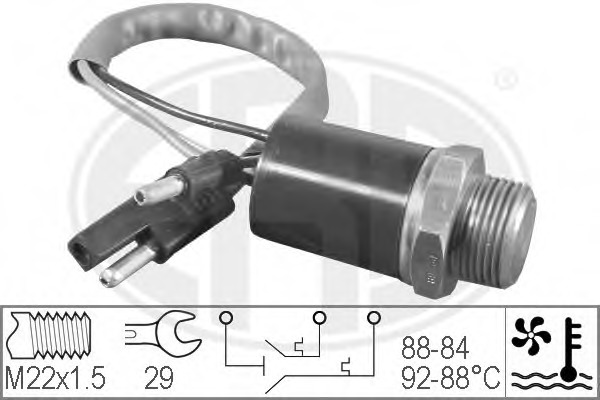 Comutator temperatura ventilator radiator