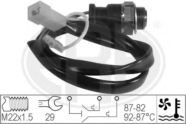 Comutator temperatura ventilator radiator