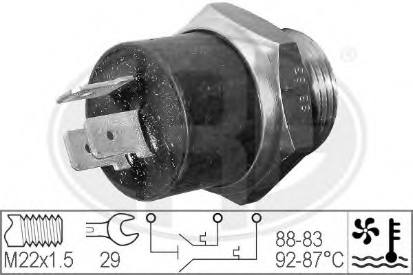 Comutator temperatura ventilator radiator