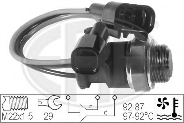 Comutator temperatura ventilator radiator