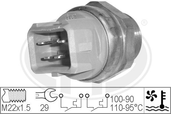 Comutator temperatura ventilator radiator