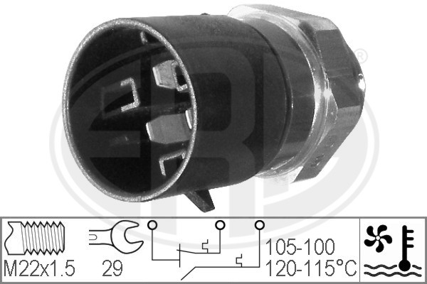 Comutator temperatura ventilator radiator