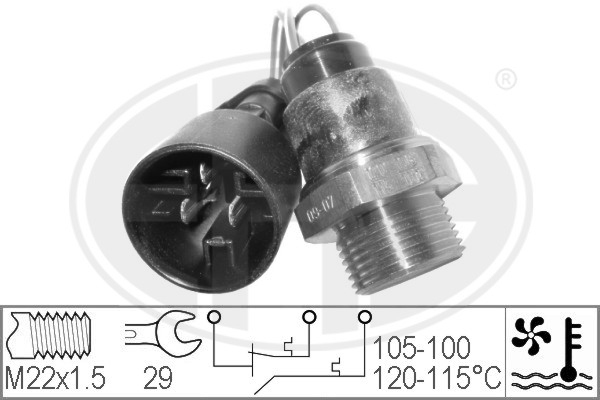 Comutator temperatura ventilator radiator