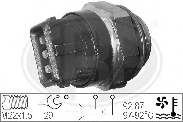 Comutator temperatura ventilator radiator