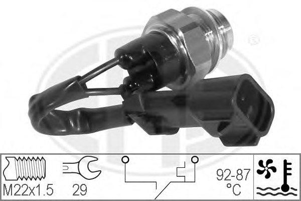 Comutator temperatura ventilator radiator