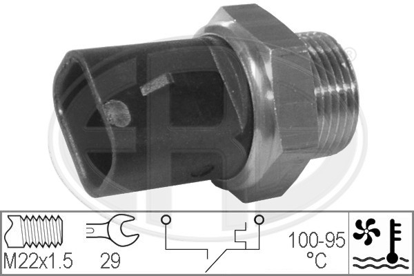 Comutator temperatura ventilator radiator