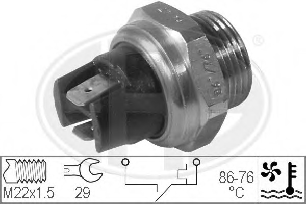 Comutator temperatura ventilator radiator