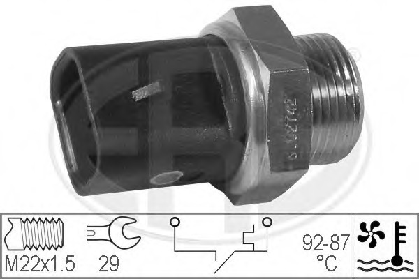 Comutator temperatura ventilator radiator