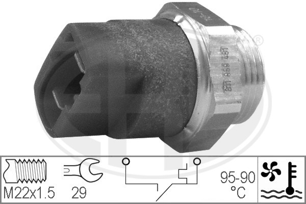 Comutator temperatura ventilator radiator