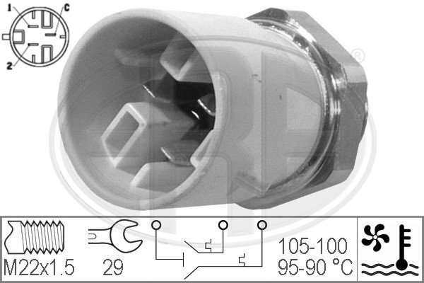 Comutator temperatura ventilator radiator