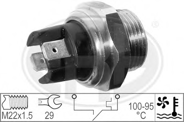 Comutator temperatura ventilator radiator