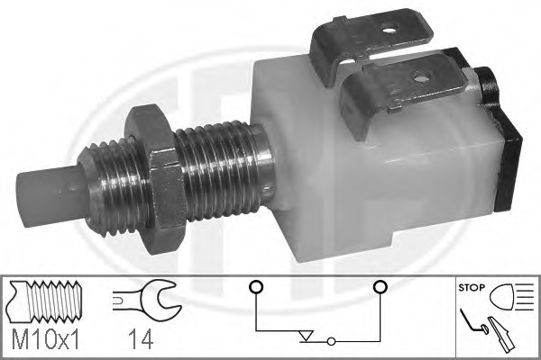 Comutator lumini frana