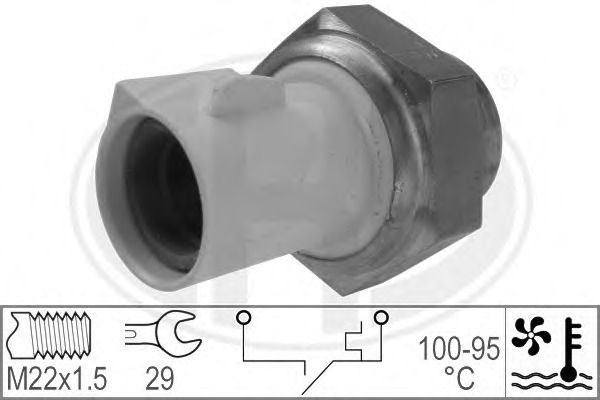 Comutator temperatura ventilator radiator