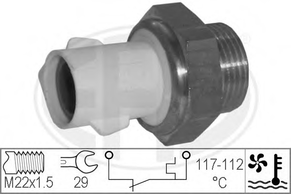 Comutator temperatura ventilator radiator