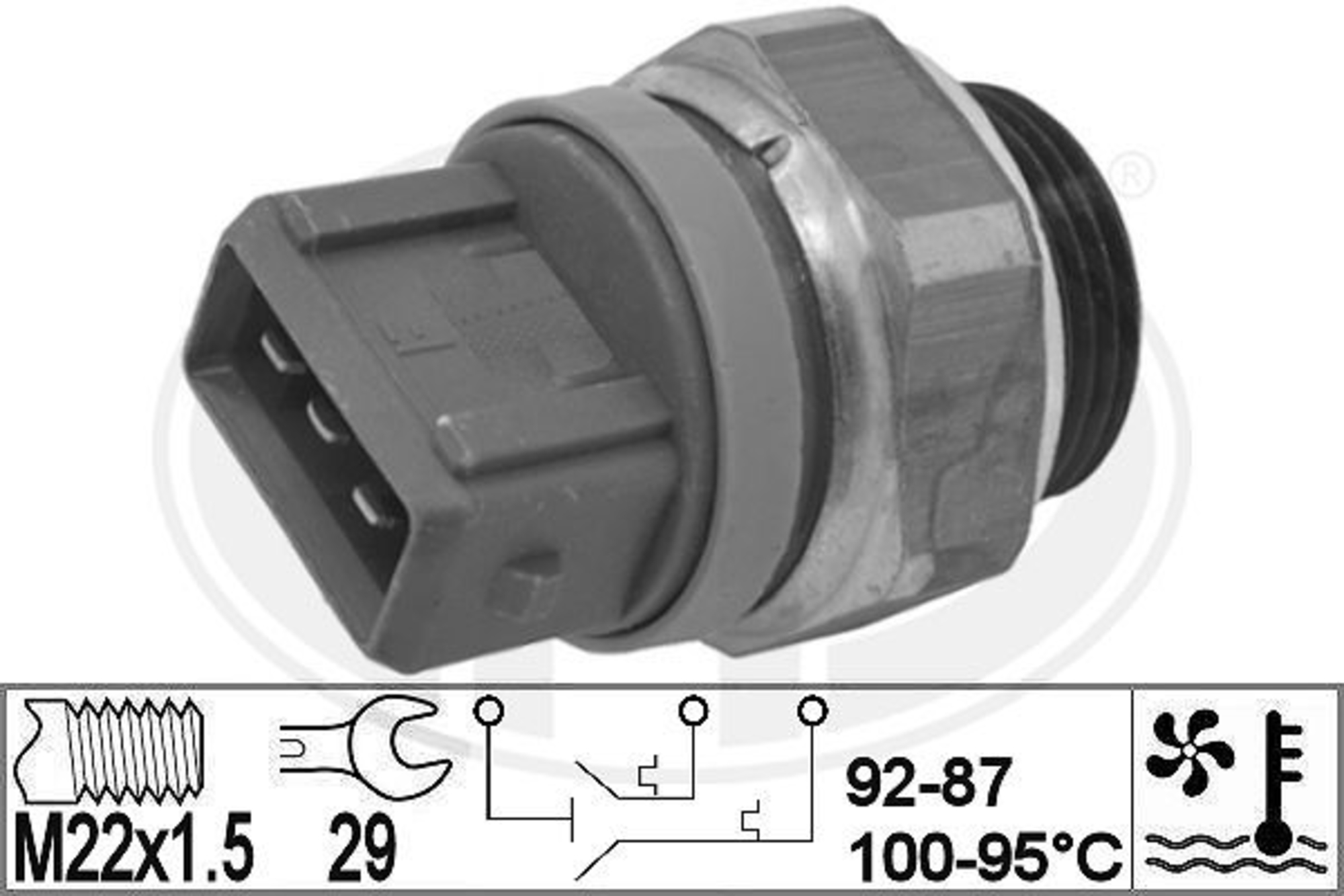 Comutator temperatura ventilator radiator