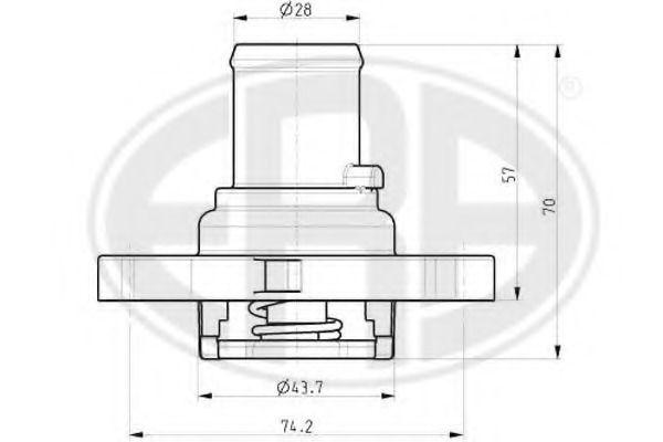 Termostat lichid racire