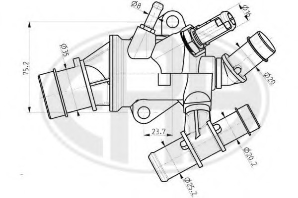 Termostat lichid racire