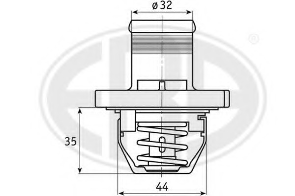 Termostat lichid racire